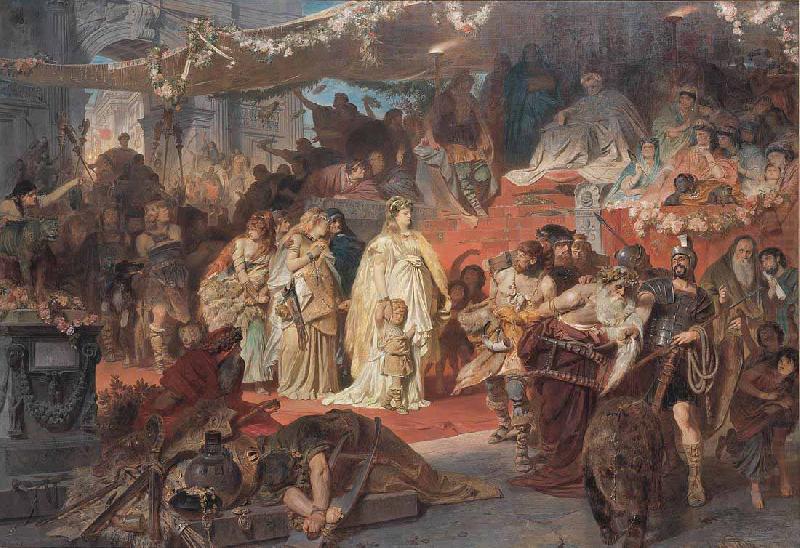 Karl von Piloty Thusnelda in the Triumphal Procession of Germanicus